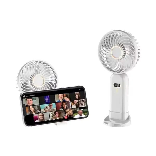 Digital foldable handheld fan with phone stand plus 1 color silkscreen... from ASI 37218 Athena Promo (tm)