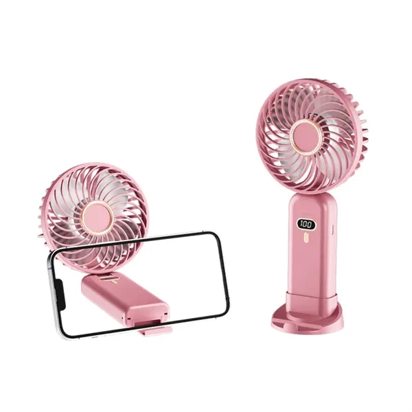 Digital foldable handheld fan with phone stand plus 1 color silkscreen... from ASI 37218 Athena Promo (tm)