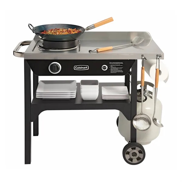Outdoor wok station powered by a 50,000 BTU patent-pending propane burner... from ASI 56070 Gemline / Gemline®