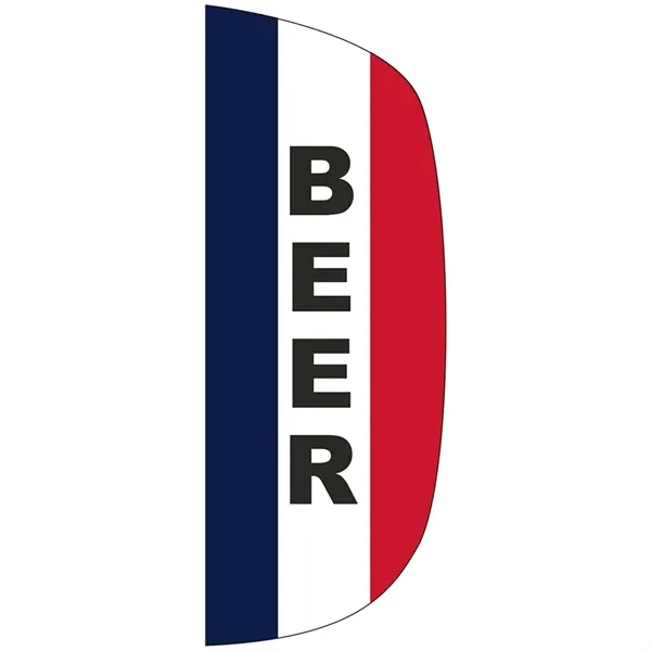 3 x 8' Beer message feather flag, flutter style.... from ASI 80228 Quinn