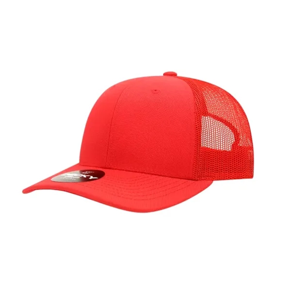 6-panel cap with a structured mid-crown, curved visor, and snapback closure.... from ASI 72657 Active Life Promo