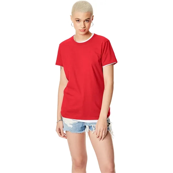 Women's contoured, side-seamed T-shirt made of preshrunk cotton in several available... from ASI 34063 alphabroder