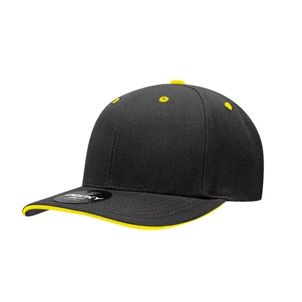 6-panel cap with a sandwich bill, curved visor, and hook &... from ASI 72657 Active Life Promo