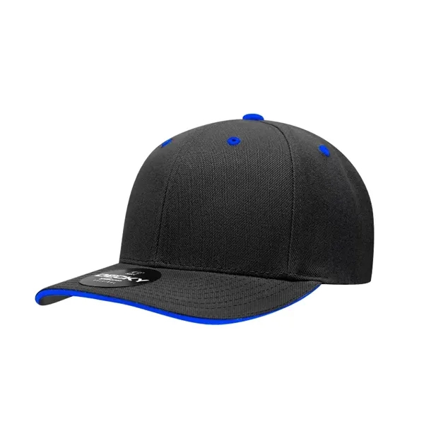 6-panel cap with a sandwich bill, curved visor, and hook &... from ASI 72657 Active Life Promo