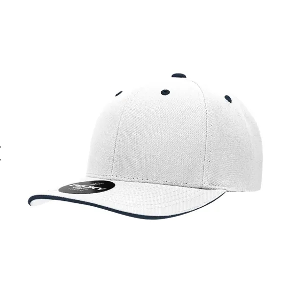 6-panel cap with a sandwich bill, curved visor, and hook &... from ASI 72657 Active Life Promo