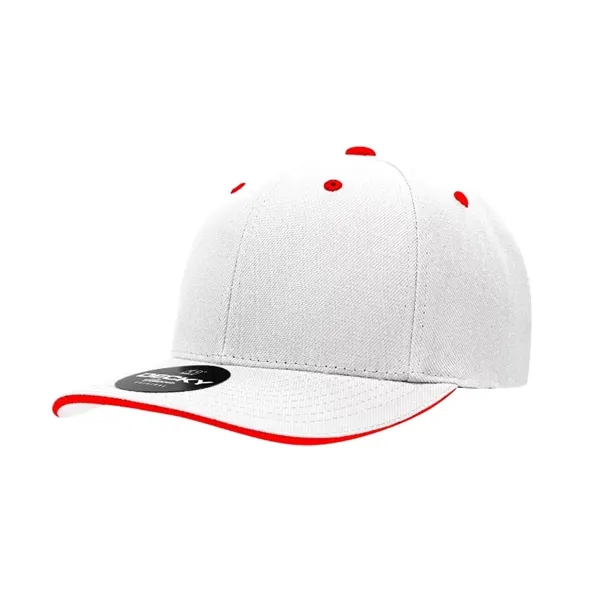 6-panel cap with a sandwich bill, curved visor, and hook &... from ASI 72657 Active Life Promo