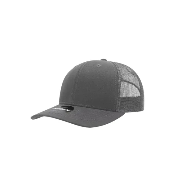 Decky Classic Trucker Cap with stitched eyelets, cotton sweatband, curved visor,... from ASI 72657 Active Life Promo