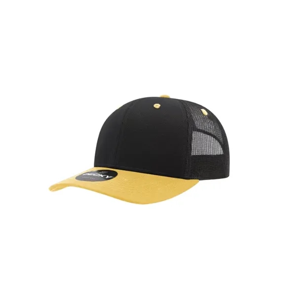 Decky Classic Trucker Cap with stitched eyelets, cotton sweatband, curved visor,... from ASI 72657 Active Life Promo