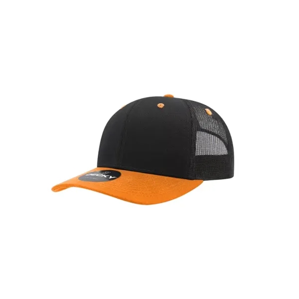 Decky Classic Trucker Cap with stitched eyelets, cotton sweatband, curved visor,... from ASI 72657 Active Life Promo