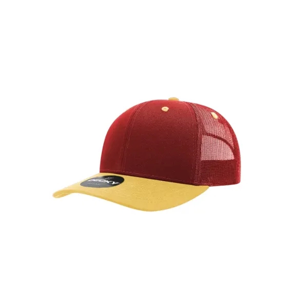 Decky Classic Trucker Cap with stitched eyelets, cotton sweatband, curved visor,... from ASI 72657 Active Life Promo