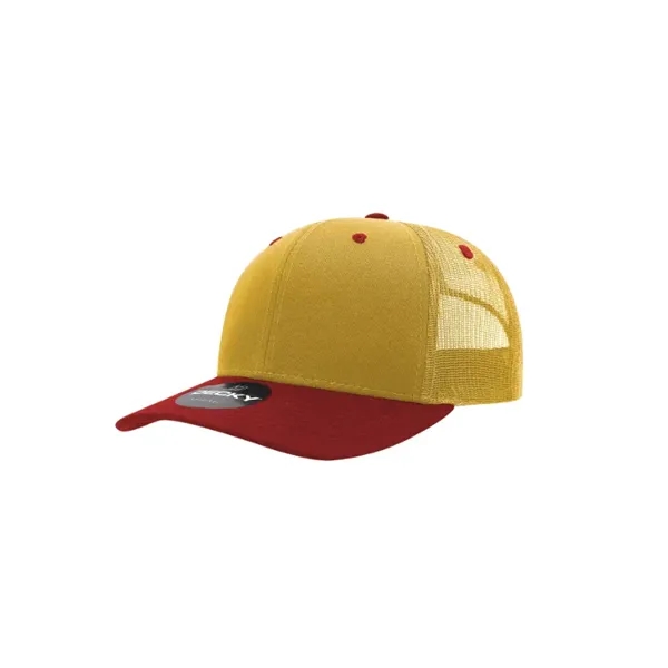 Decky Classic Trucker Cap with stitched eyelets, cotton sweatband, curved visor,... from ASI 72657 Active Life Promo