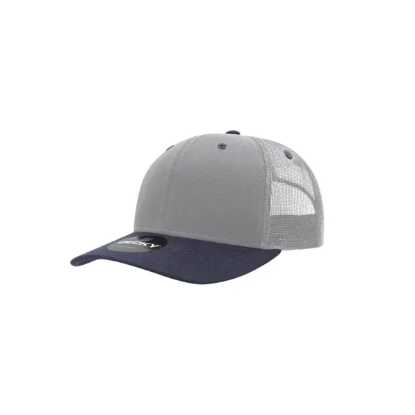 Decky Classic Trucker Cap with stitched eyelets, cotton sweatband, curved visor,... from ASI 72657 Active Life Promo
