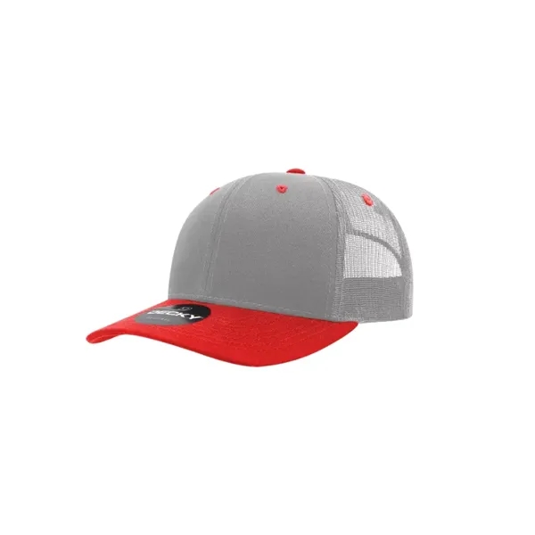 Decky Classic Trucker Cap with stitched eyelets, cotton sweatband, curved visor,... from ASI 72657 Active Life Promo