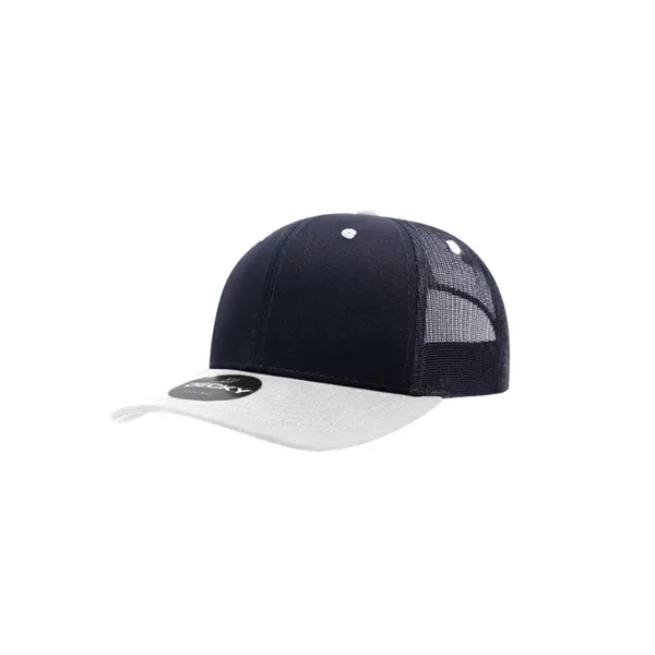 Decky Classic Trucker Cap with stitched eyelets, cotton sweatband, curved visor,... from ASI 72657 Active Life Promo