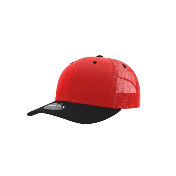 Decky Classic Trucker Cap with stitched eyelets, cotton sweatband, curved visor,... from ASI 72657 Active Life Promo