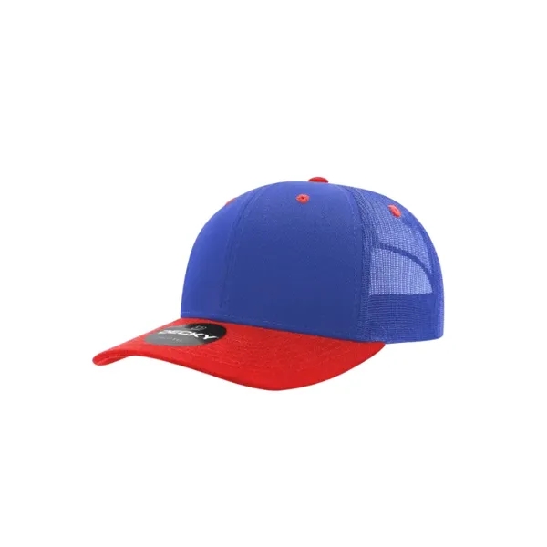 Decky Classic Trucker Cap with stitched eyelets, cotton sweatband, curved visor,... from ASI 72657 Active Life Promo