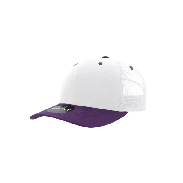 Decky Classic Trucker Cap with stitched eyelets, cotton sweatband, curved visor,... from ASI 72657 Active Life Promo