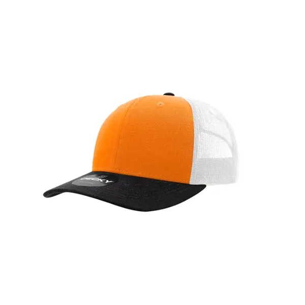 Decky Classic Trucker Cap with stitched eyelets, cotton sweatband, curved visor,... from ASI 72657 Active Life Promo