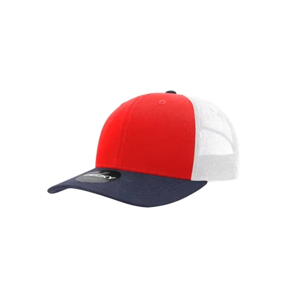 Decky Classic Trucker Cap with stitched eyelets, cotton sweatband, curved visor,... from ASI 72657 Active Life Promo