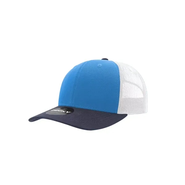 Decky Classic Trucker Cap with stitched eyelets, cotton sweatband, curved visor,... from ASI 72657 Active Life Promo