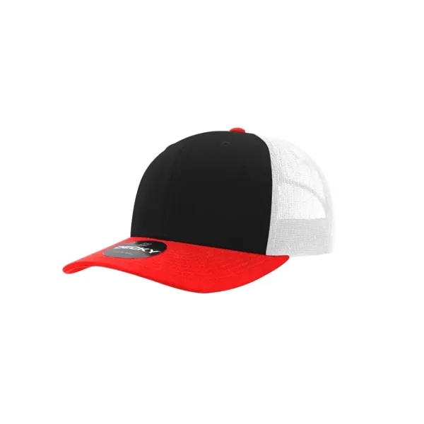 Decky Classic Trucker Cap with stitched eyelets, cotton sweatband, curved visor,... from ASI 72657 Active Life Promo