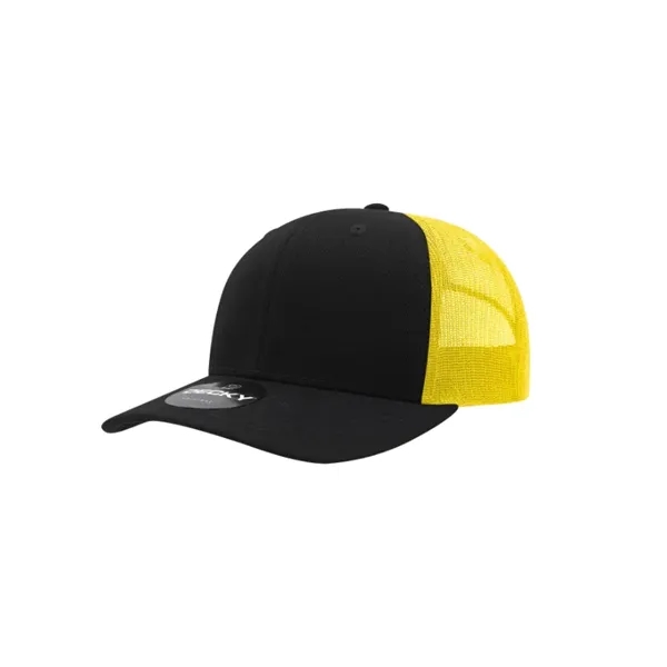 Decky Classic Trucker Cap with stitched eyelets, cotton sweatband, curved visor,... from ASI 72657 Active Life Promo