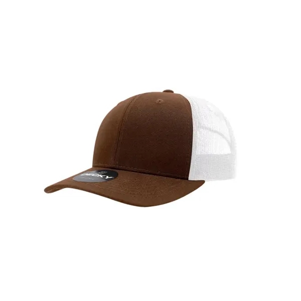 Decky Classic Trucker Cap with stitched eyelets, cotton sweatband, curved visor,... from ASI 72657 Active Life Promo