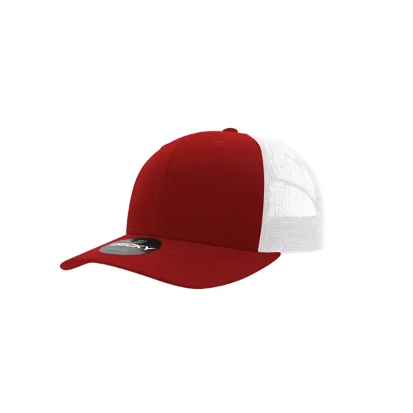 Decky Classic Trucker Cap with stitched eyelets, cotton sweatband, curved visor,... from ASI 72657 Active Life Promo