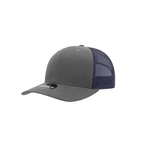 Decky Classic Trucker Cap with stitched eyelets, cotton sweatband, curved visor,... from ASI 72657 Active Life Promo