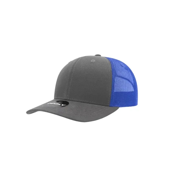 Decky Classic Trucker Cap with stitched eyelets, cotton sweatband, curved visor,... from ASI 72657 Active Life Promo