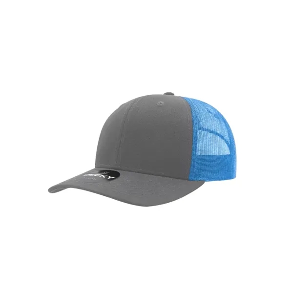 Decky Classic Trucker Cap with stitched eyelets, cotton sweatband, curved visor,... from ASI 72657 Active Life Promo