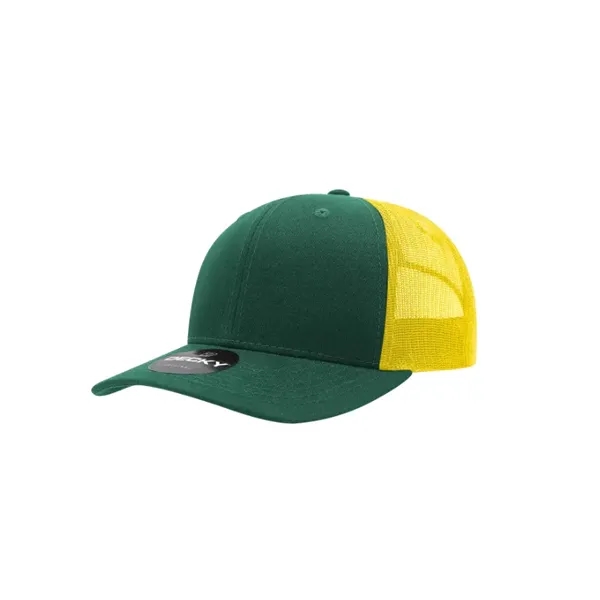 Decky Classic Trucker Cap with stitched eyelets, cotton sweatband, curved visor,... from ASI 72657 Active Life Promo