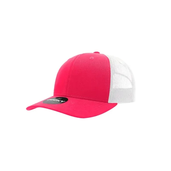 Decky Classic Trucker Cap with stitched eyelets, cotton sweatband, curved visor,... from ASI 72657 Active Life Promo