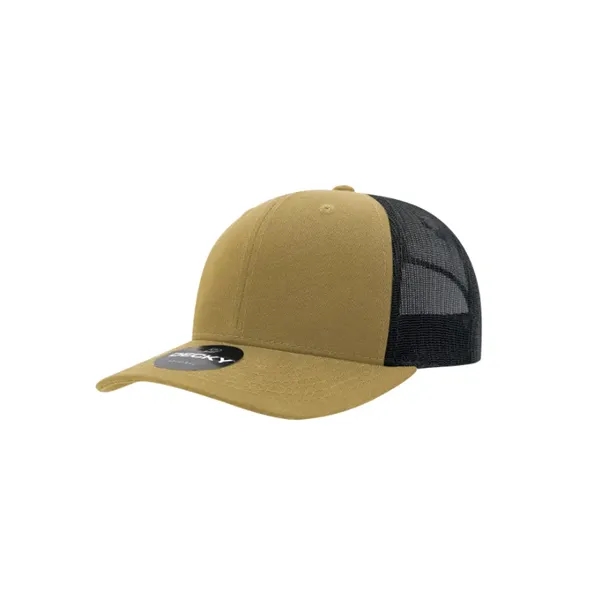 Decky Classic Trucker Cap with stitched eyelets, cotton sweatband, curved visor,... from ASI 72657 Active Life Promo