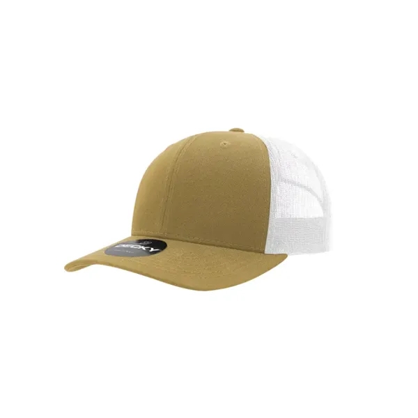 Decky Classic Trucker Cap with stitched eyelets, cotton sweatband, curved visor,... from ASI 72657 Active Life Promo