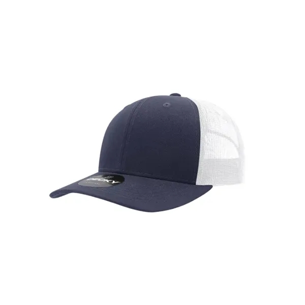 Decky Classic Trucker Cap with stitched eyelets, cotton sweatband, curved visor,... from ASI 72657 Active Life Promo