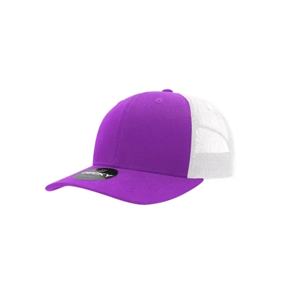 Decky Classic Trucker Cap with stitched eyelets, cotton sweatband, curved visor,... from ASI 72657 Active Life Promo