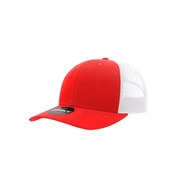 Decky Classic Trucker Cap with stitched eyelets, cotton sweatband, curved visor,... from ASI 72657 Active Life Promo