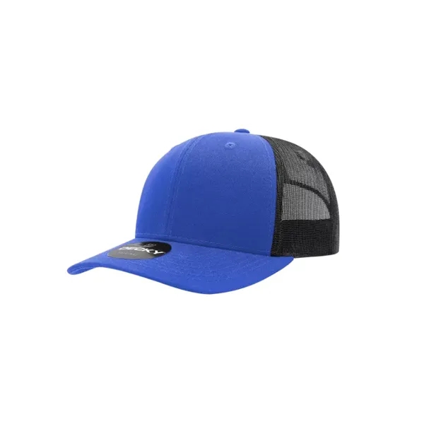 Decky Classic Trucker Cap with stitched eyelets, cotton sweatband, curved visor,... from ASI 72657 Active Life Promo