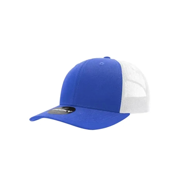Decky Classic Trucker Cap with stitched eyelets, cotton sweatband, curved visor,... from ASI 72657 Active Life Promo