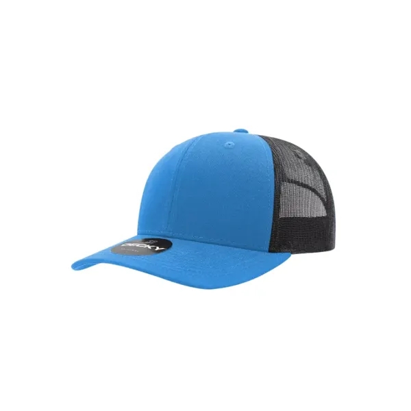 Decky Classic Trucker Cap with stitched eyelets, cotton sweatband, curved visor,... from ASI 72657 Active Life Promo
