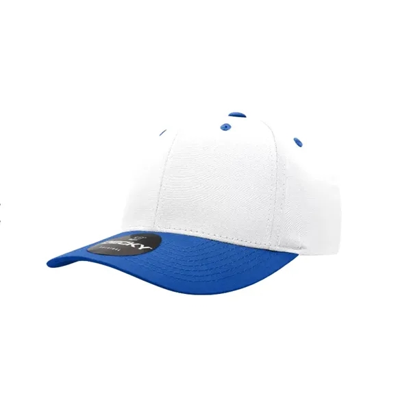 Mid-profile snapback with stitched eyelets, cotton sweatband, and adjustable snap closure.... from ASI 72657 Active Life Promo