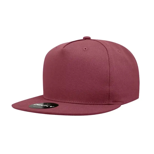 5-panel snapback with a flat bill, cotton sweatband, and adjustable snap... from ASI 72657 Active Life Promo