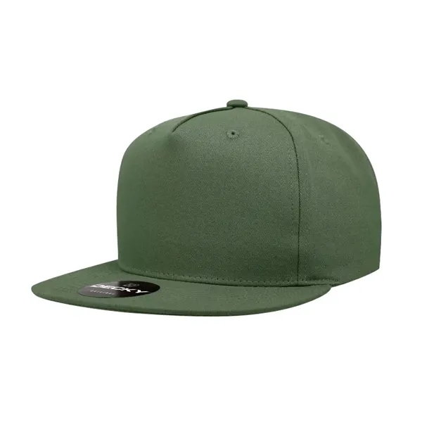 5-panel snapback with a flat bill, cotton sweatband, and adjustable snap... from ASI 72657 Active Life Promo