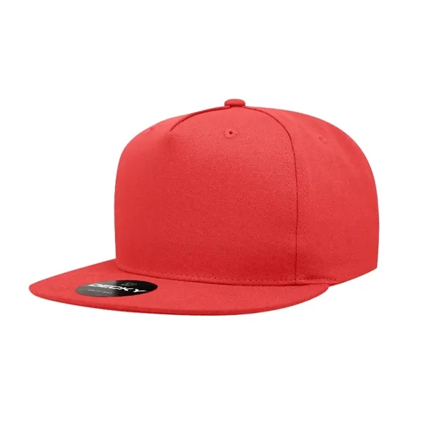 5-panel snapback with a flat bill, cotton sweatband, and adjustable snap... from ASI 72657 Active Life Promo