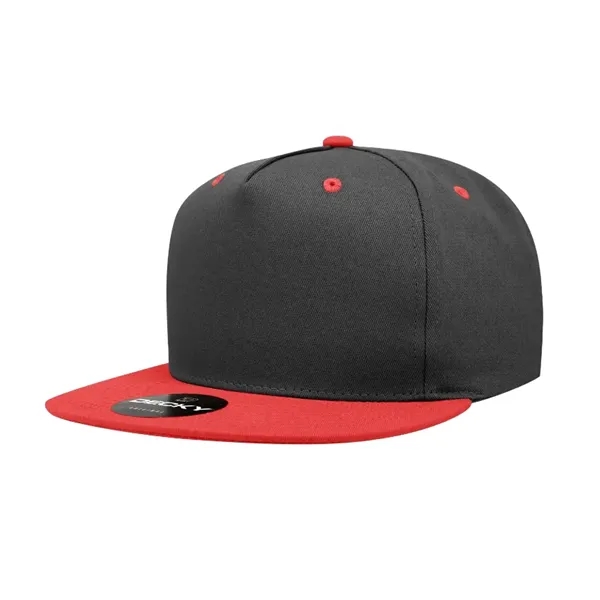 5-panel snapback with a flat bill, cotton sweatband, and adjustable snap... from ASI 72657 Active Life Promo