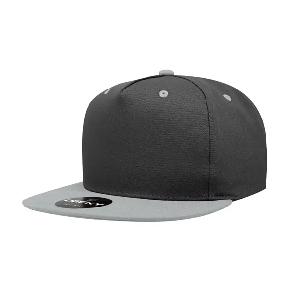 5-panel snapback with a flat bill, cotton sweatband, and adjustable snap... from ASI 72657 Active Life Promo