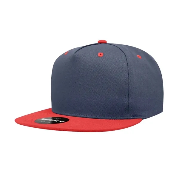 5-panel snapback with a flat bill, cotton sweatband, and adjustable snap... from ASI 72657 Active Life Promo