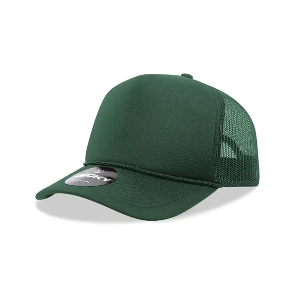 5-panel foam trucker hat with mesh back, curved visor, and snapback... from ASI 72657 Active Life Promo