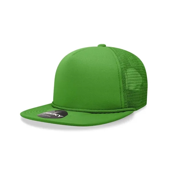 5-panel high-profile foam trucker cap with mesh back, flat bill, and... from ASI 72657 Active Life Promo